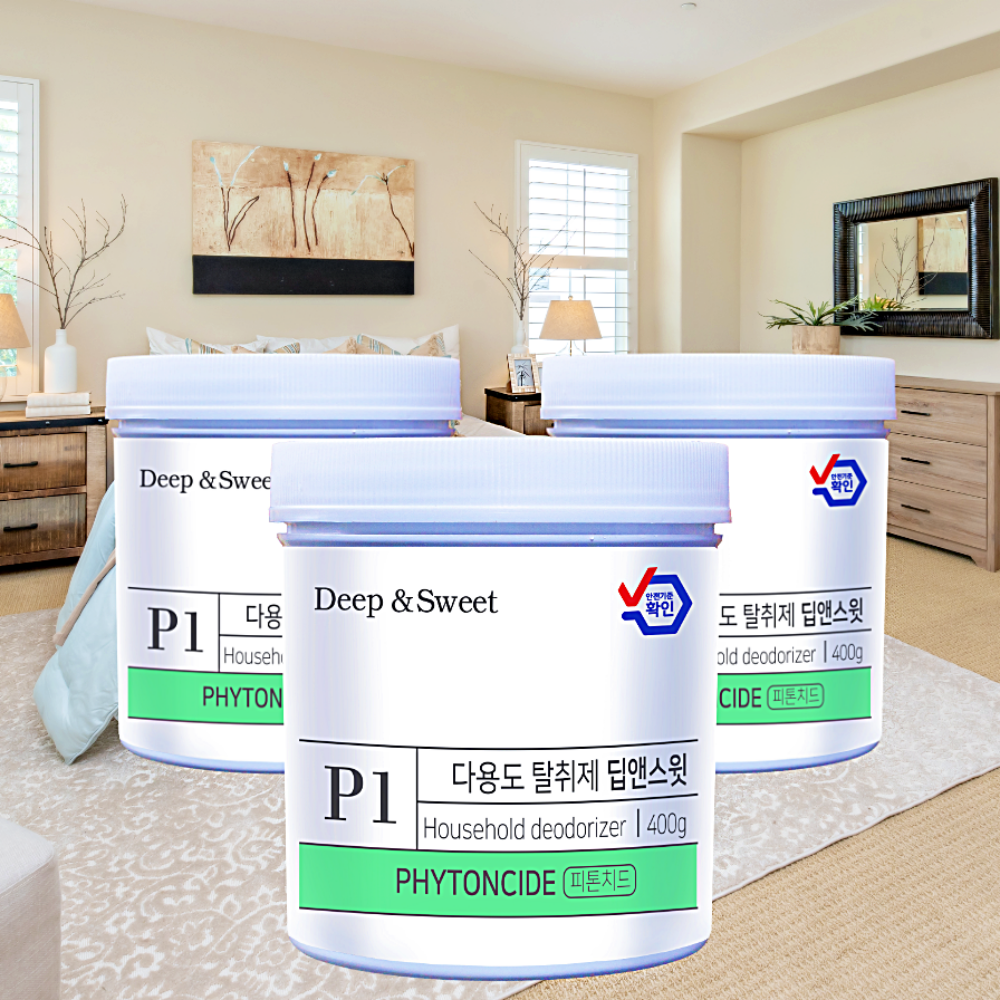 딥앤스윗 새집증후군 포름알데히드 제거 집 곰팡이 냄새 제거 피톤치드 400g, 3개