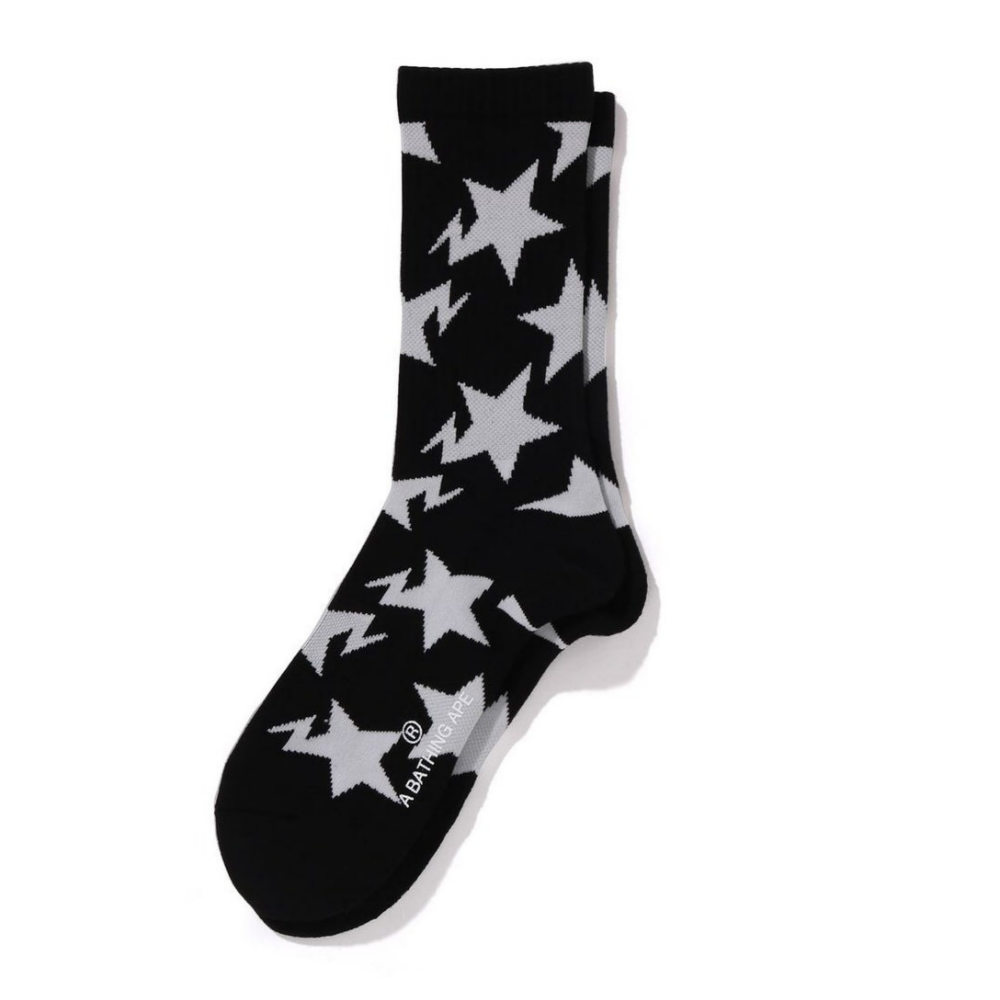 베이프 양말 STA PATTERN SOCKS 4월 신상 1L20-184-003 - 메인 이미지