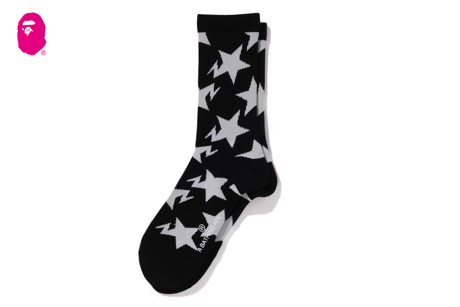베이프 우먼즈 양말 STA PATTERN SOCKS 4월 신상 1L20-284-003 - 상세 이미지 2