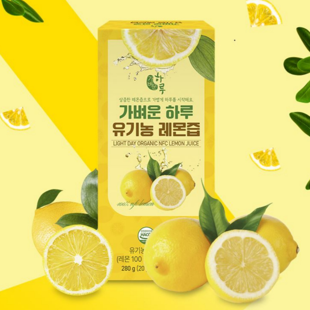 유기농 100% NFC 레몬즙 원액 착즙 레몬수 레몬즙스틱 280g - 상세 이미지 5