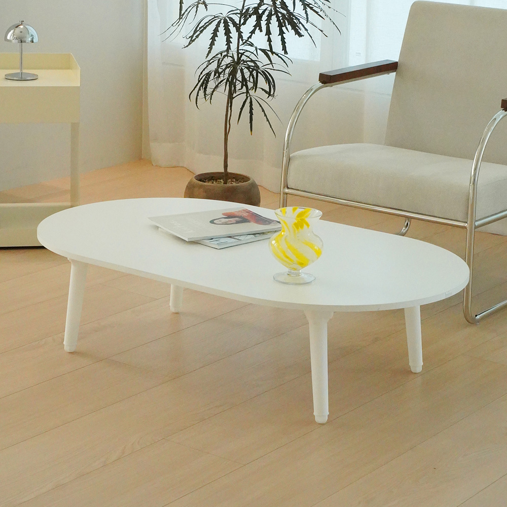 동서가구 폴딩 6단 높이조절 타원형 테이블 LPM 1200x720 DF926012