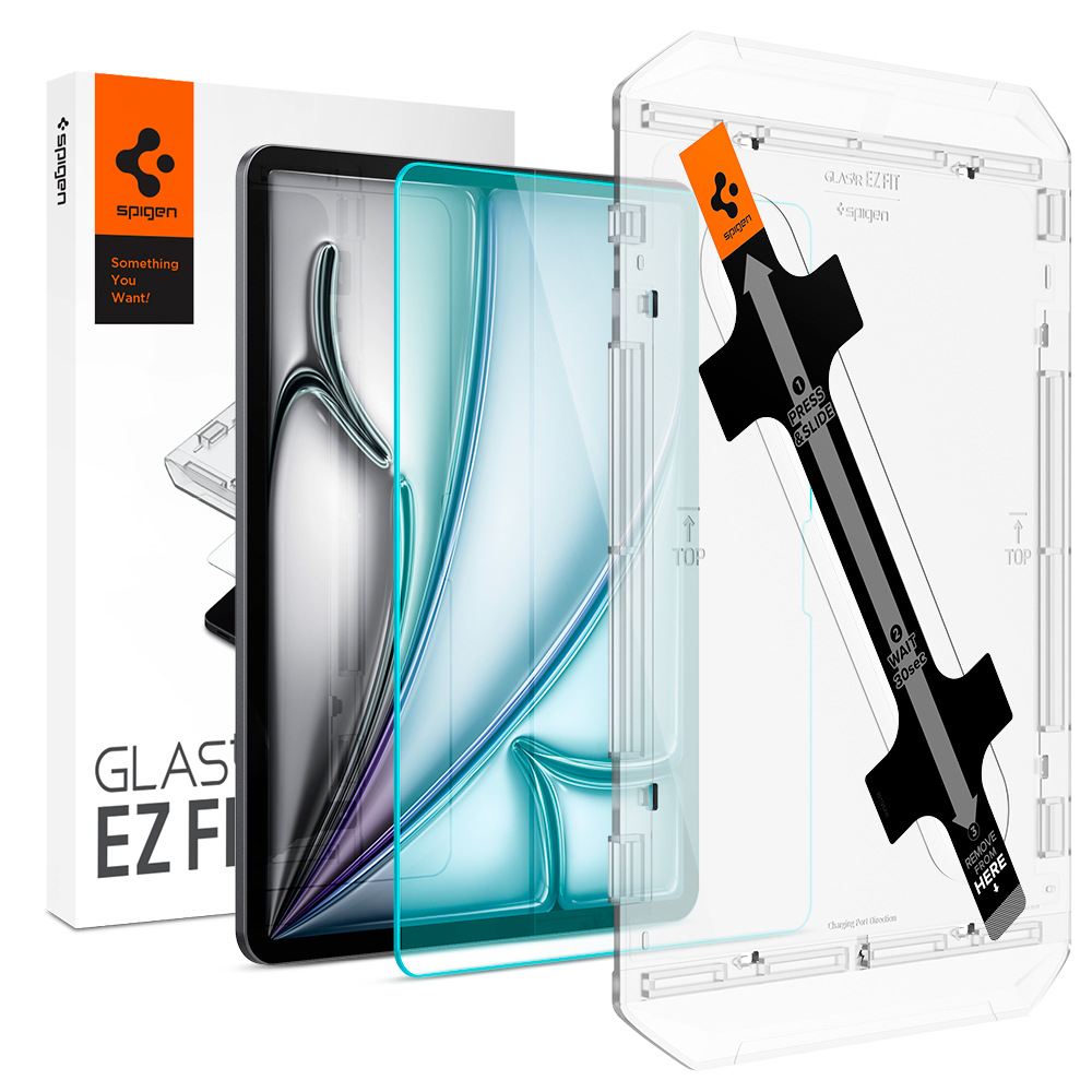 아이패드에어 13 M3 M2 붙이기 쉬운 강화유리 액정필름 글라스tR 이지핏 - 상품 이미지