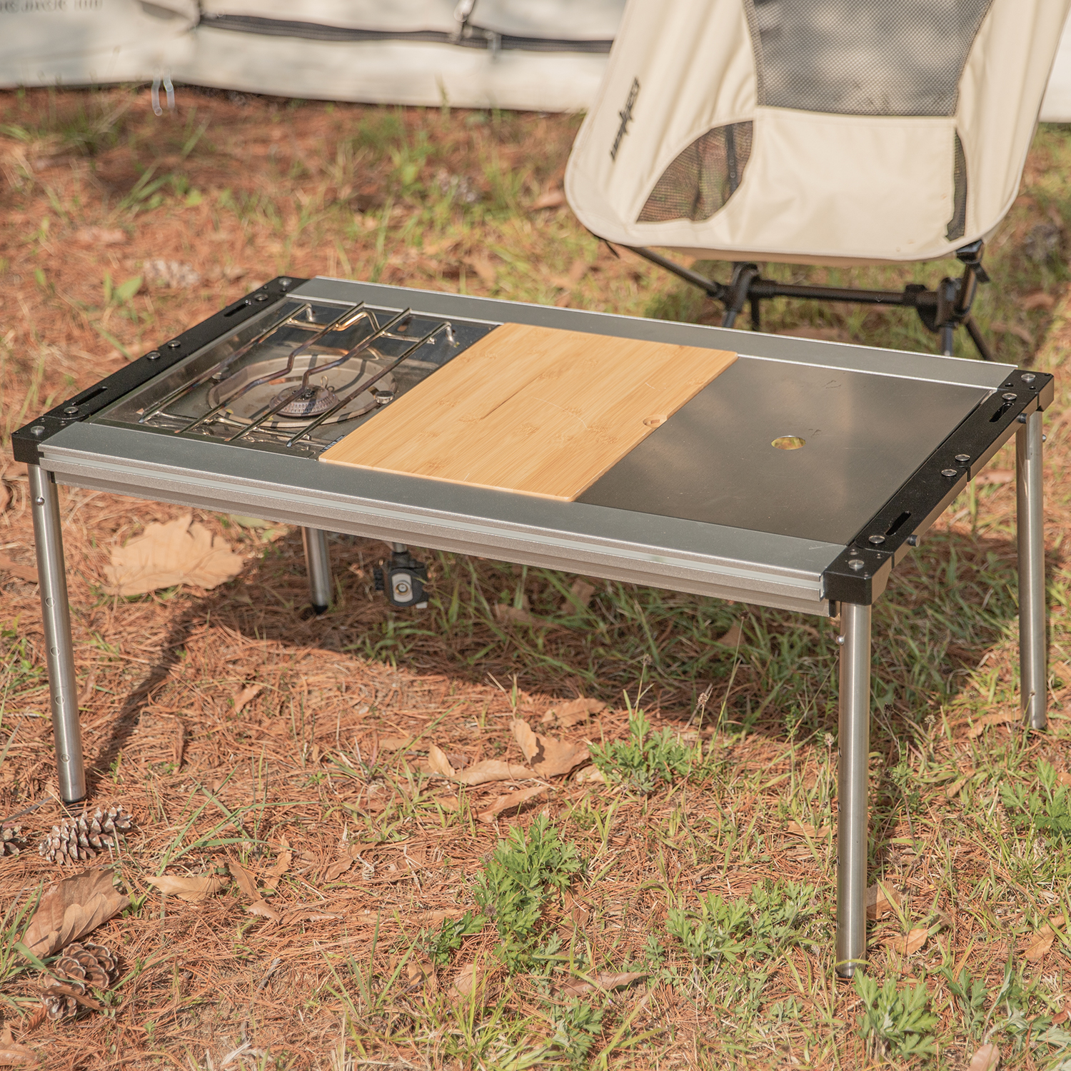 유니티23 접이식 폴딩 IGT 캠핑 테이블 프레임 스노우피크 호환 3유닛(레귤러)