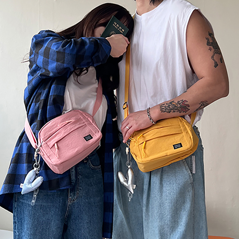 [방수] 미니백 가벼운 나일론 미니 가방 여행용크로스백 슬링백