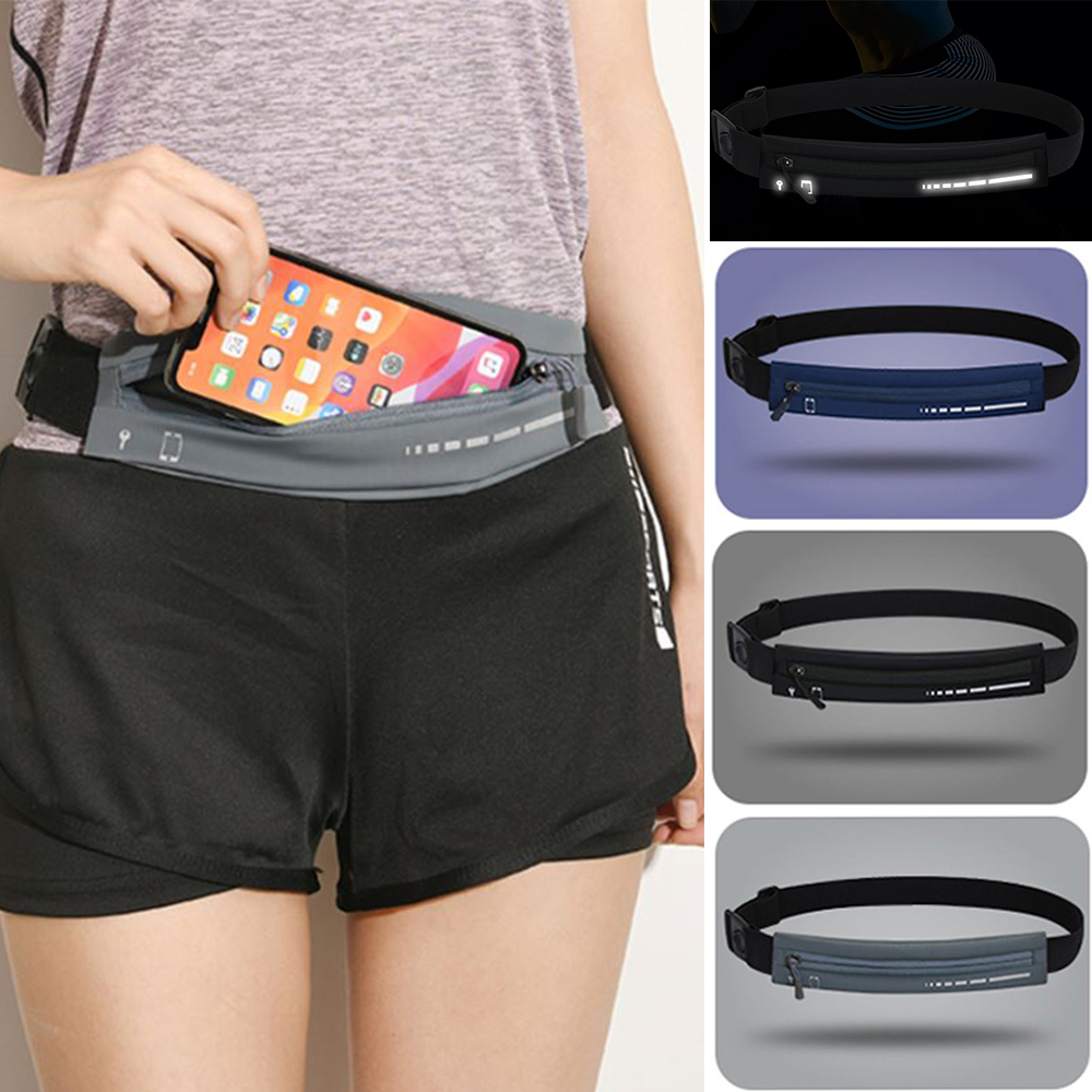 초걍량 플립 벨트 반사 스트랩 산책 마라톤 러닝 보관 가방