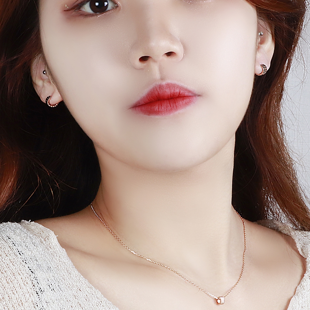 14K 원터치 볼드 귀걸이 미니 링 귀걸이 귀찌 이미지 8