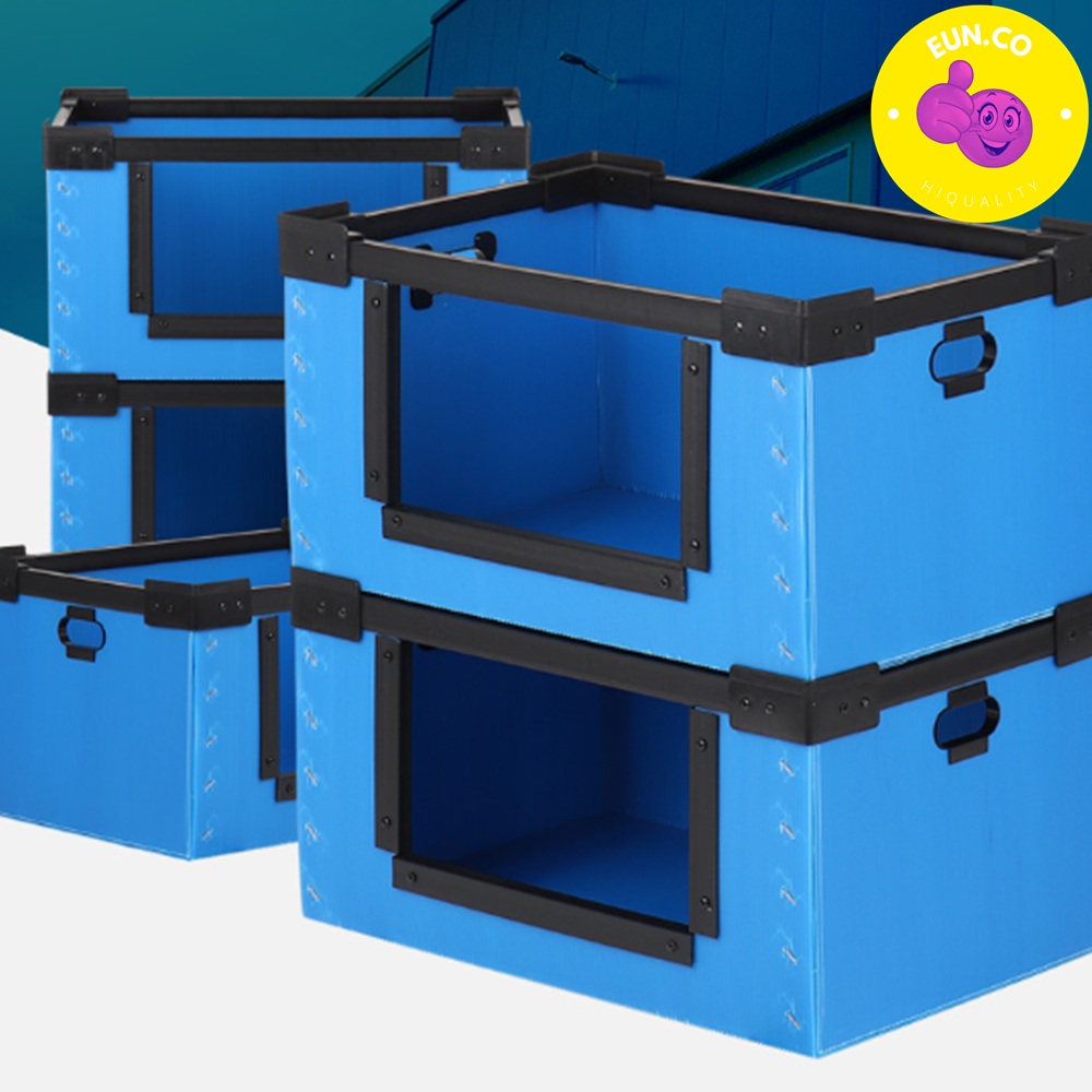 배송용 상자 C형 플라스틱 이사 박스 단일형 수납 내구성 창고