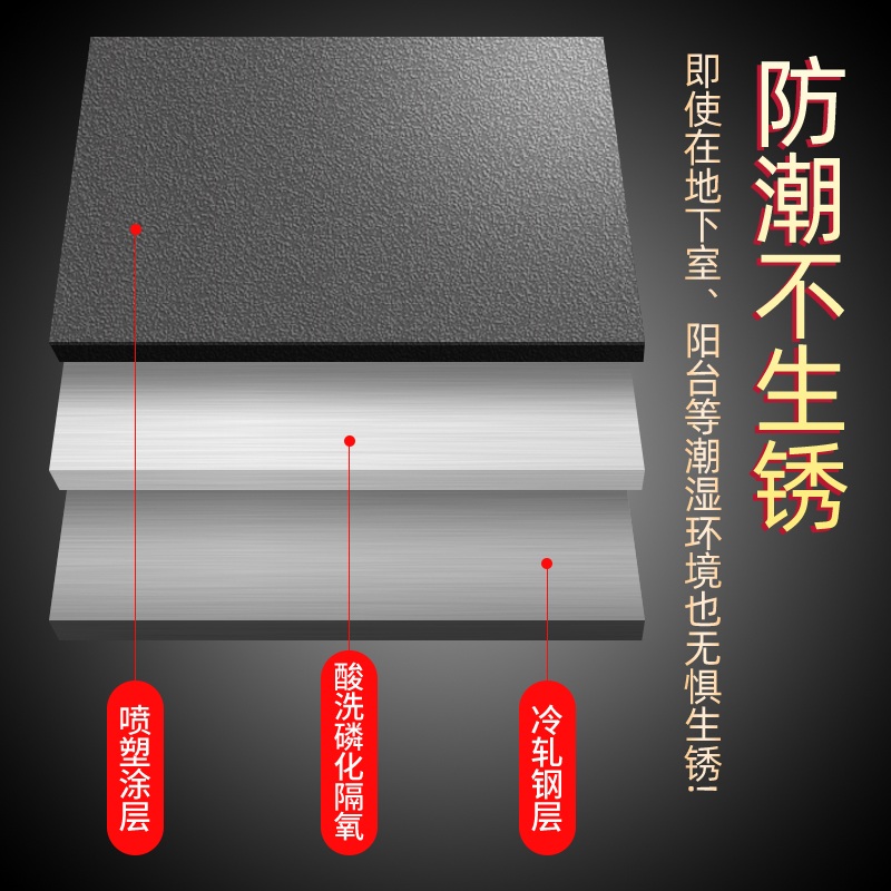 가정용 다층 수납 선반 모던 심플 디자인 회색 철제 선반 정리대 다용도 조합형 전시 진열대 메인프레임-회색 SF무료배송 - 상세 이미지 5
