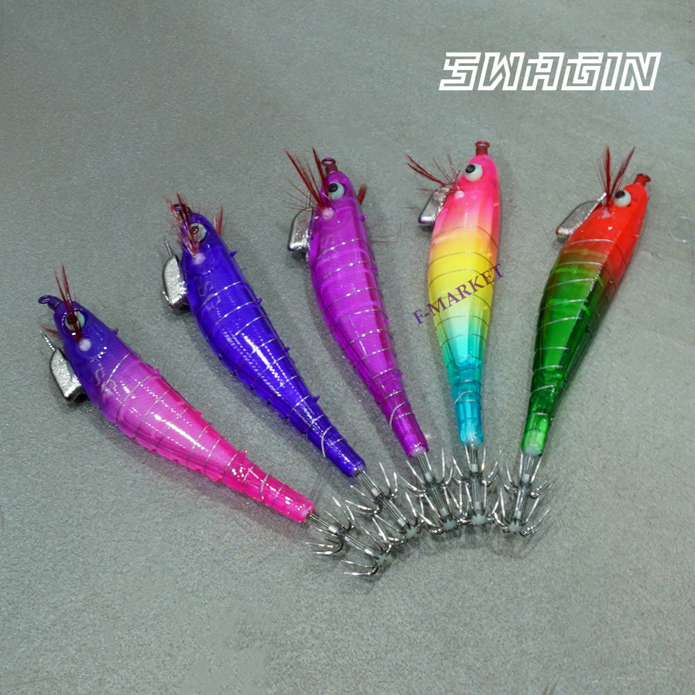 백경 미니 클리어 삼봉에기 한치 갑오징어 SG-533 1번, 8cm - 상세 이미지 3