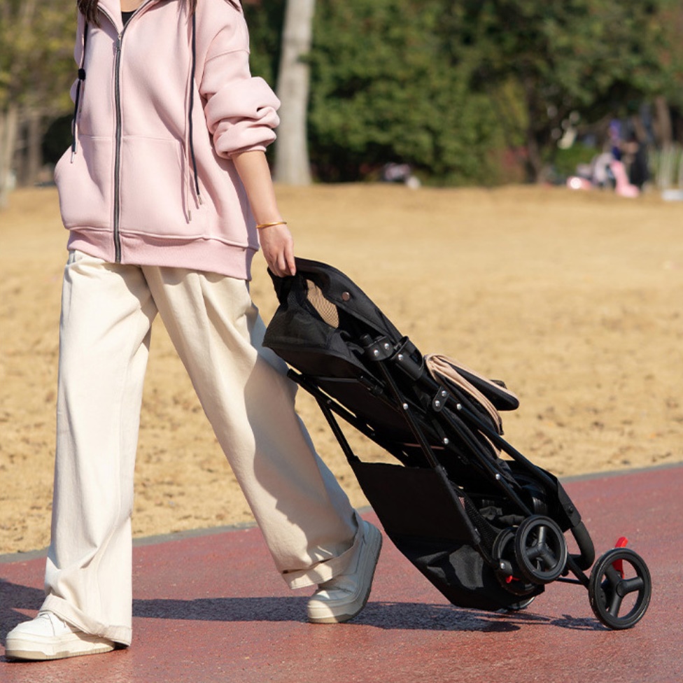 원터치 개모차 미니 개모차 소형견 휴대용 유모차 강아지 일체형 유모차