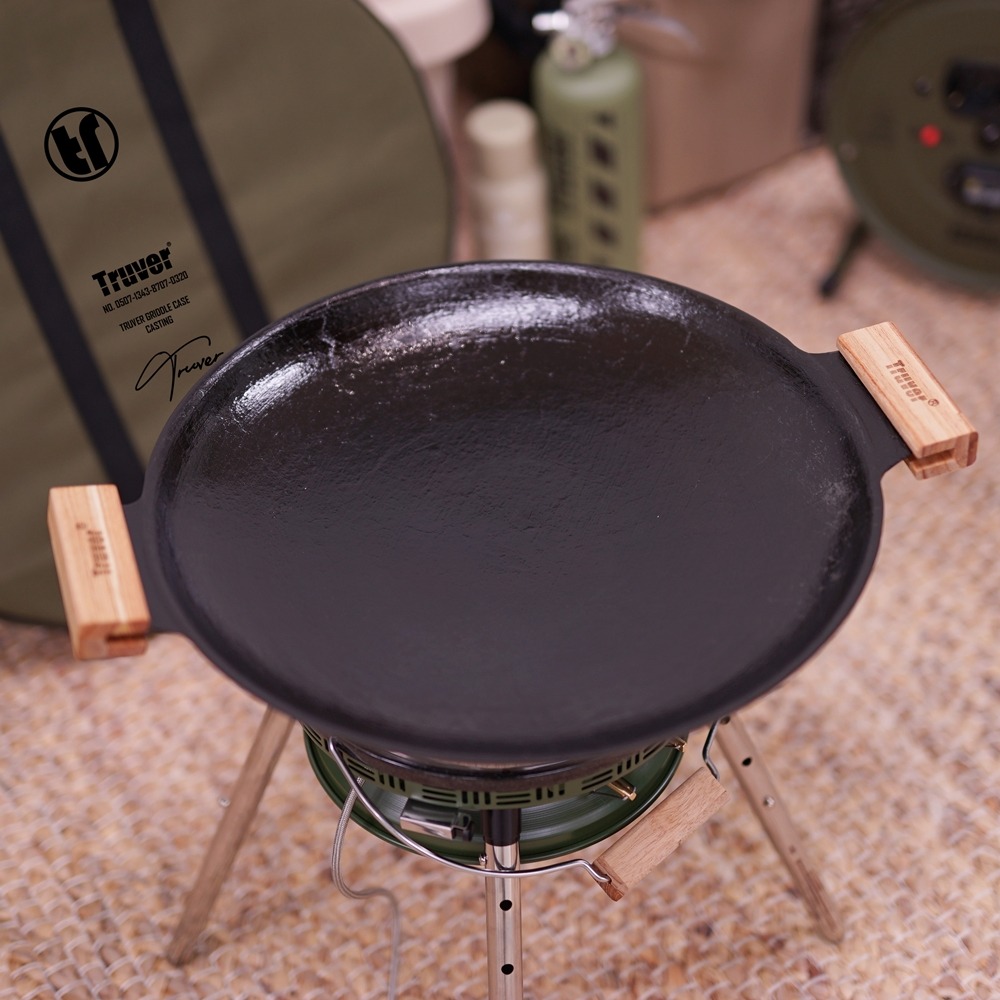 트루버 무쇠그리들 주물 조선그리들 캠핑 그리들팬 불판