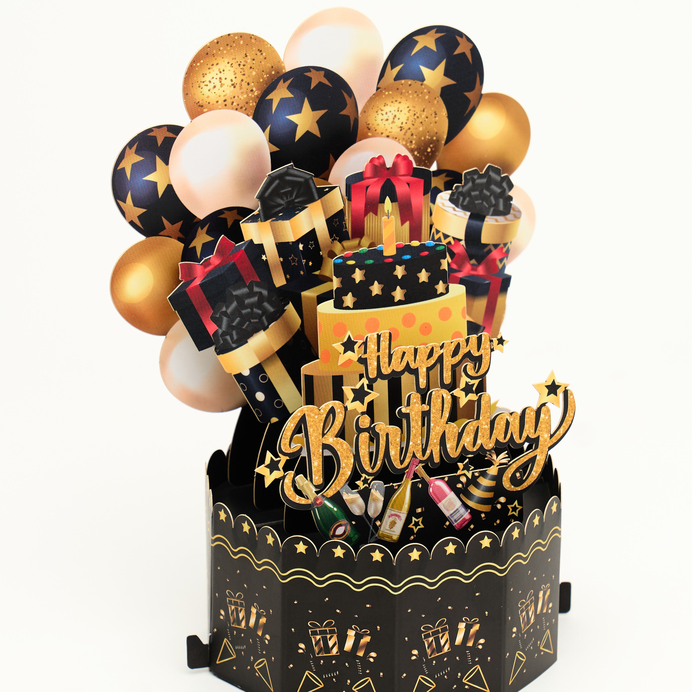 인어공주 공룡 고양이 보석함 생일 팝업 입체 카드 - 3D 축하 파티용품 카드플리즈 - 상세 이미지 5