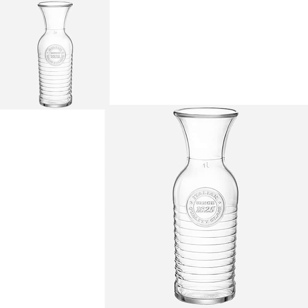주방유리병 심플 카라페 유리병 1000ml 식당 음료 물 파티 카페 테이블 장식 차 주스 : 프렌드리빙