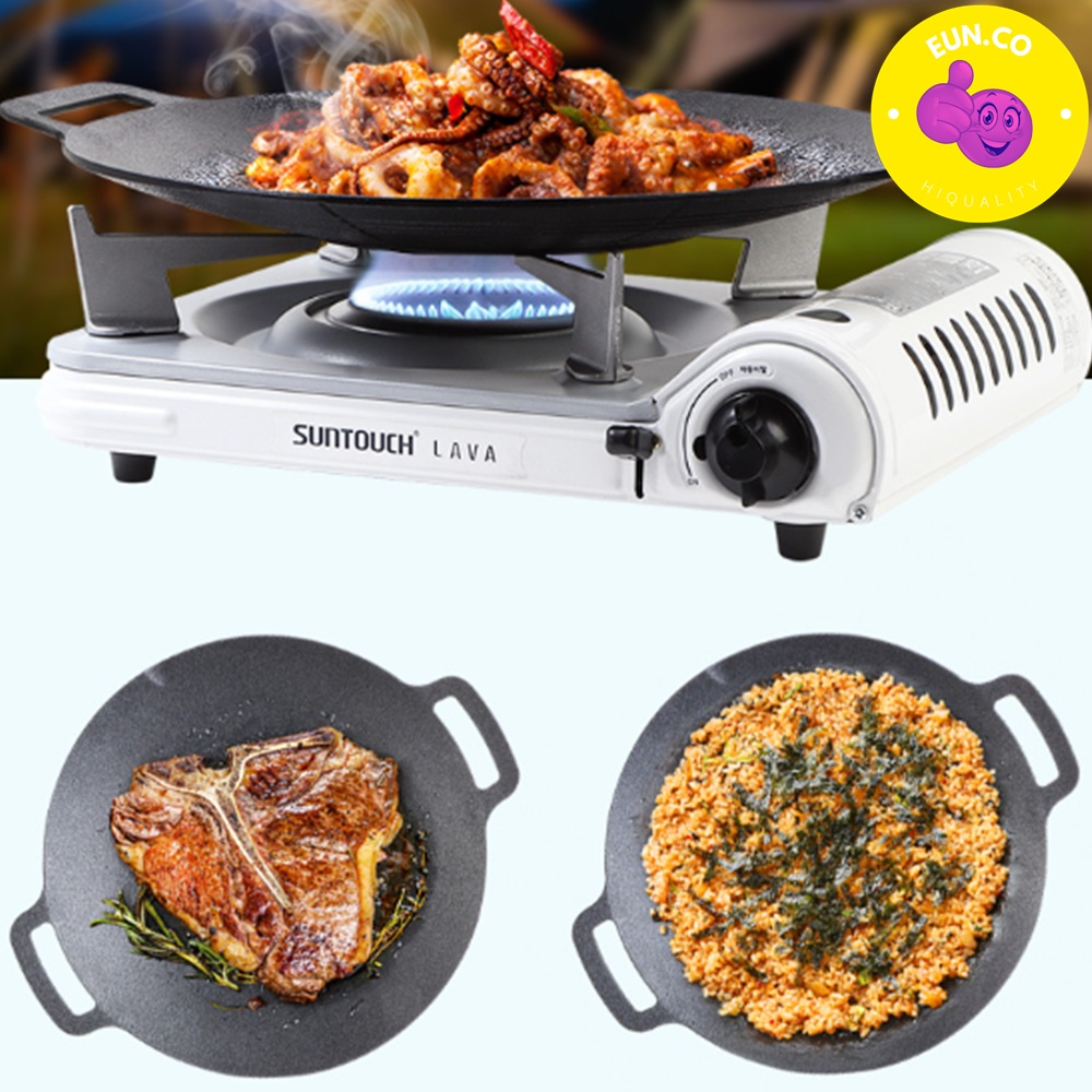 구이용 솥뚜껑 무쇠 불판 그릴팬 논스틱 바비큐 파티 소고기 삼겹살