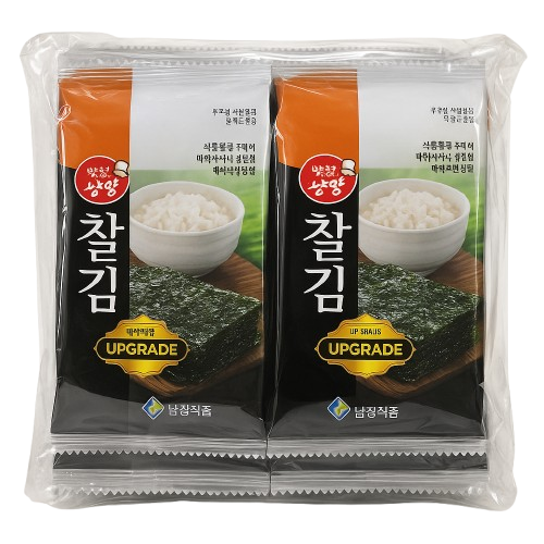 남광식품 도시락김 찰김 3g 미니 재래김 10봉 x 20개 도시락용김 1박스 - 상세 이미지 2