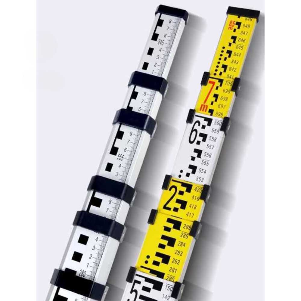 토목 스타프 알루미늄 측량 눈금자 거리 게이지 타워 5m - 상세 이미지 2