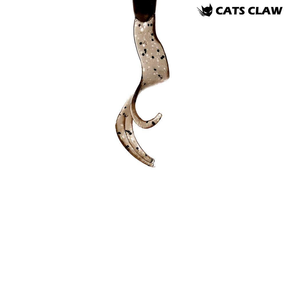 캣츠크로우 트리플그럽 꺽지웜 쏘가리웜 017 브라운 블랙, 7.6cm(3인치) - 상세 이미지 2