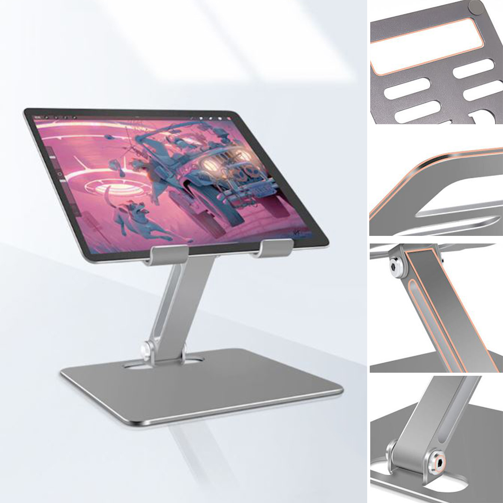 알루미늄 태블릿 거치대 접이식 회전 태블릿 스탠드형