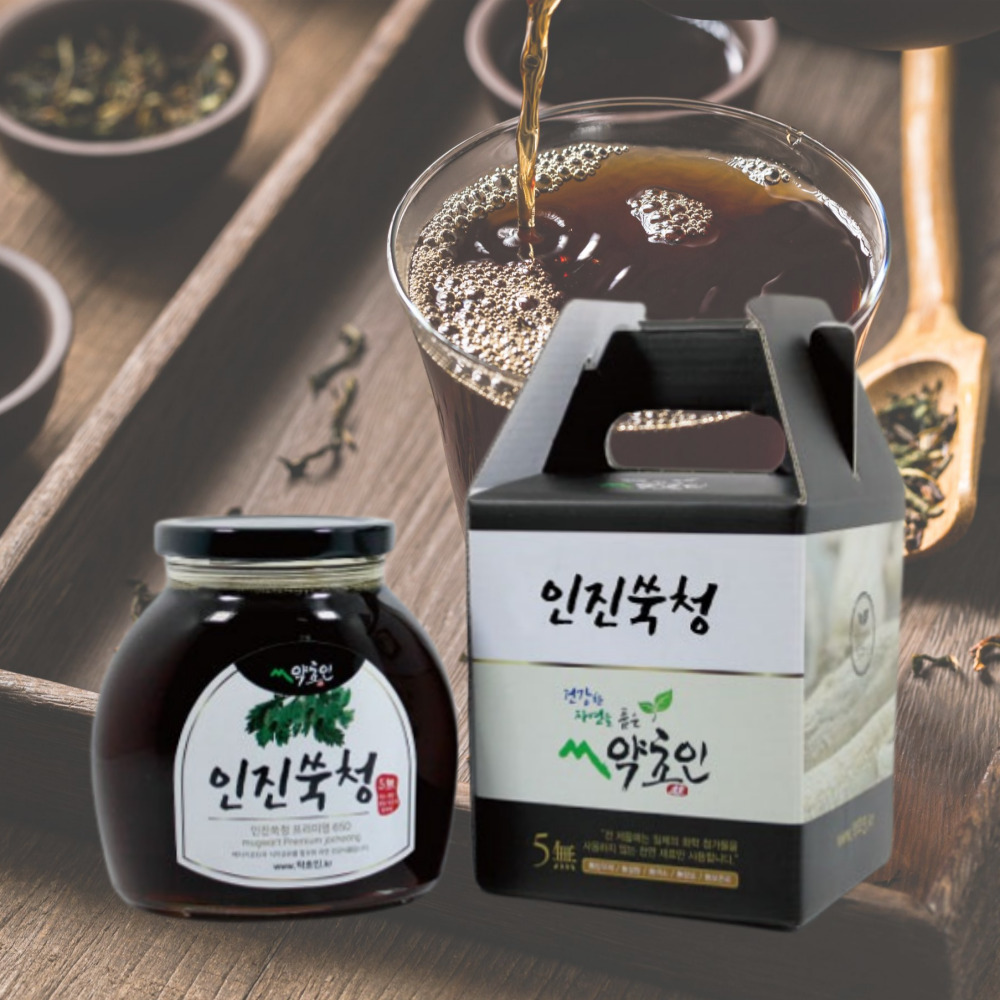 인진쑥차 자궁에좋은 염증에좋은 차 쑥청 국내산 650g, 1개 - 상품 이미지