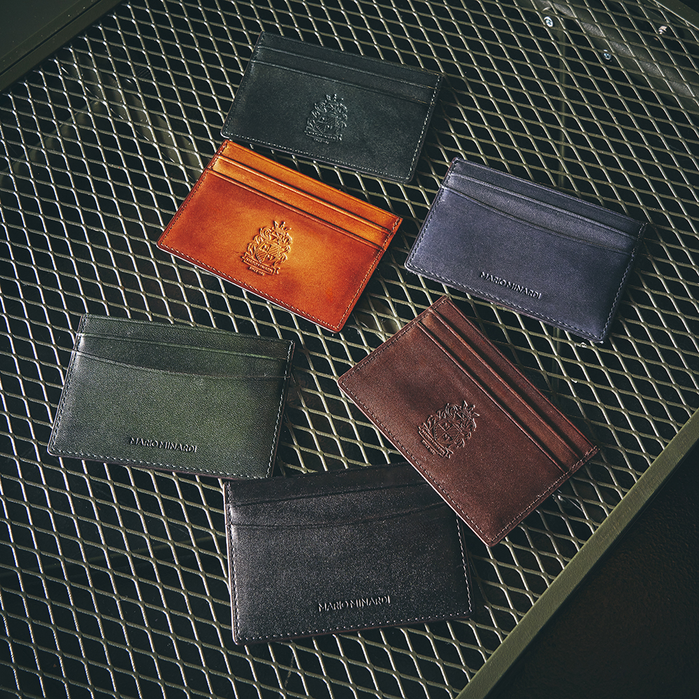 카드지갑 이태리산 송아지 가죽 수제 파티나 남자 선물 카드홀더 슬림