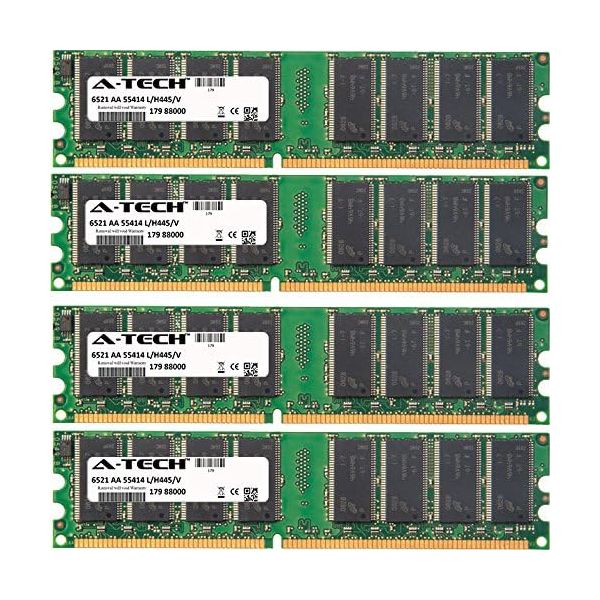 컴퓨터 메모리 램 Dell Optiplex 시리즈 GX270데스크탑 및 미니타워용 4GB 키트4 x 1GB. DIMM DDR 비EC 4GB KIT (4 x 1GB) (333MHz)... 