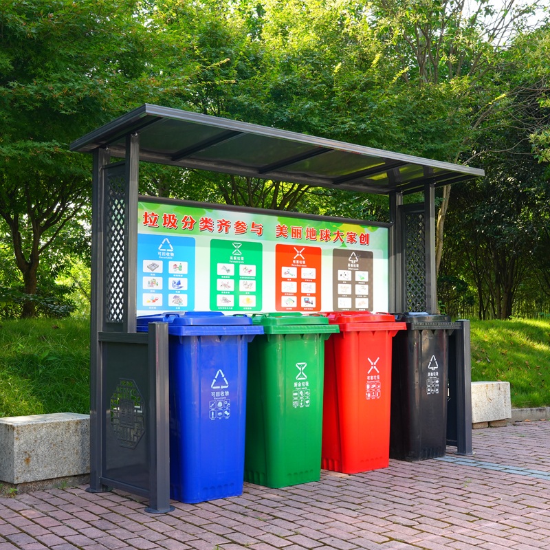 분리수거함 분리배출 분류수거 쓰레기분리 배출함 수거장 JMZ-001 - 상세 이미지 2