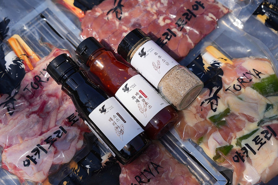 [야키토리 토리야] 닭꼬치 염통 파닭 츠쿠네 모듬 캠핑음식 요리 숯불 구이 메뉴