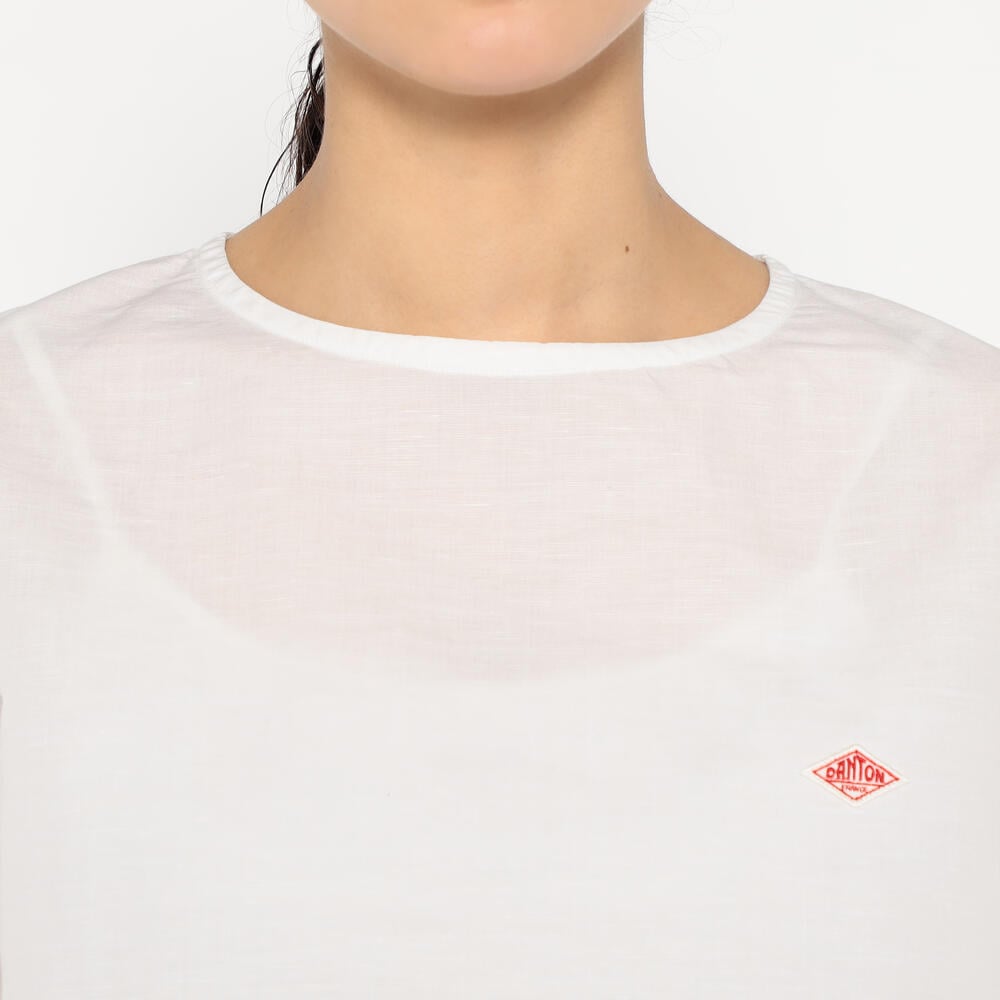 단톤 반팔티 WOMEN'S COTTON LINEN SLUB PULLOVER SHIRT 25SS 셔츠 DDNB251L104-0020 - 상세 이미지 2