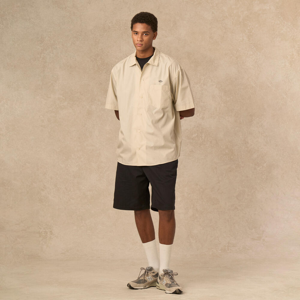 단톤 셔츠 MEN'S BACK LOGO SHORT SLEEVE WORK SHIRT 25SS 반팔 남방 DNB251M104-0022 - 상세 이미지 3