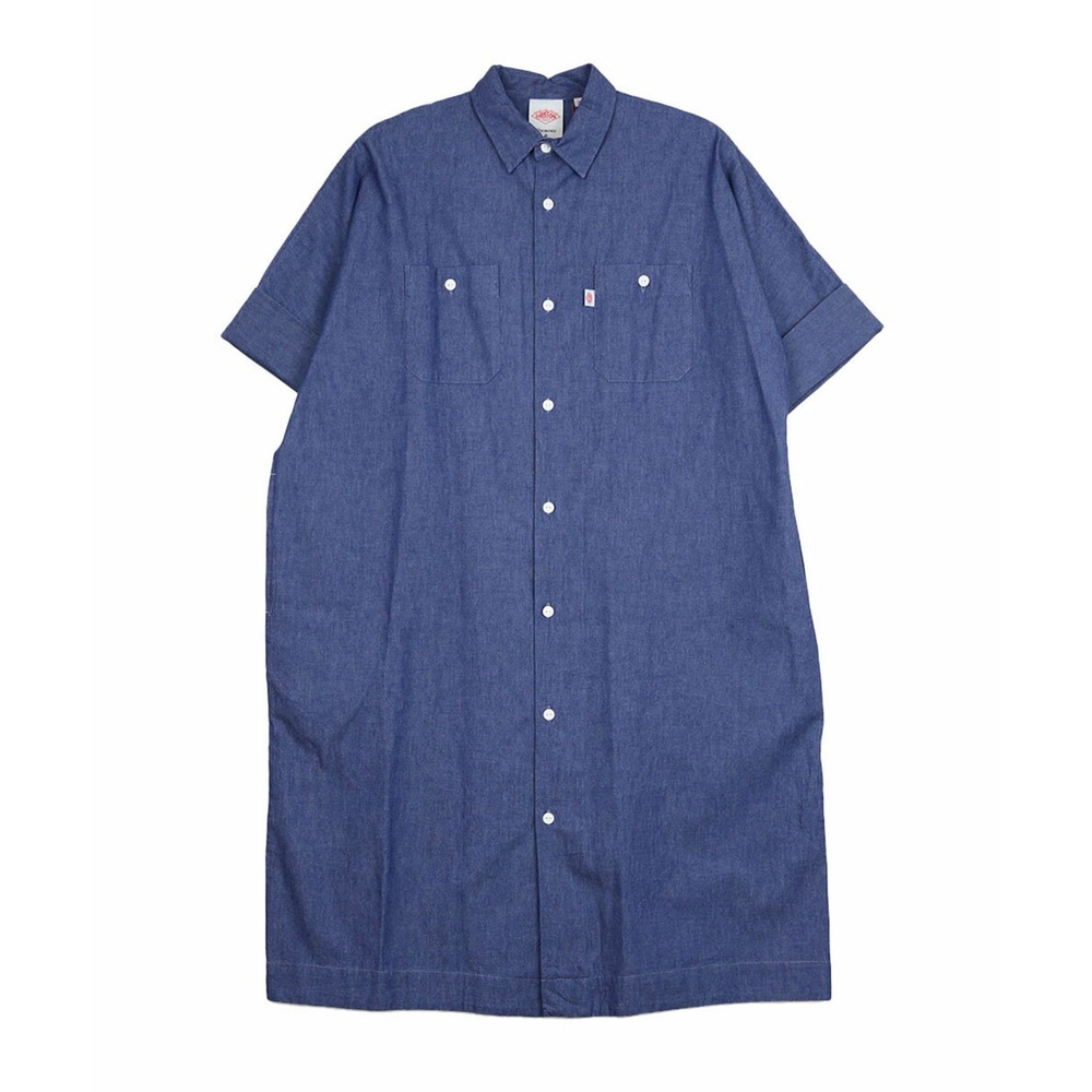 단톤 샴브레이 튜닉 반팔 원피스 여성 DT-G0091SCA 36(S/M) LT INDIGO - 상세 이미지 2