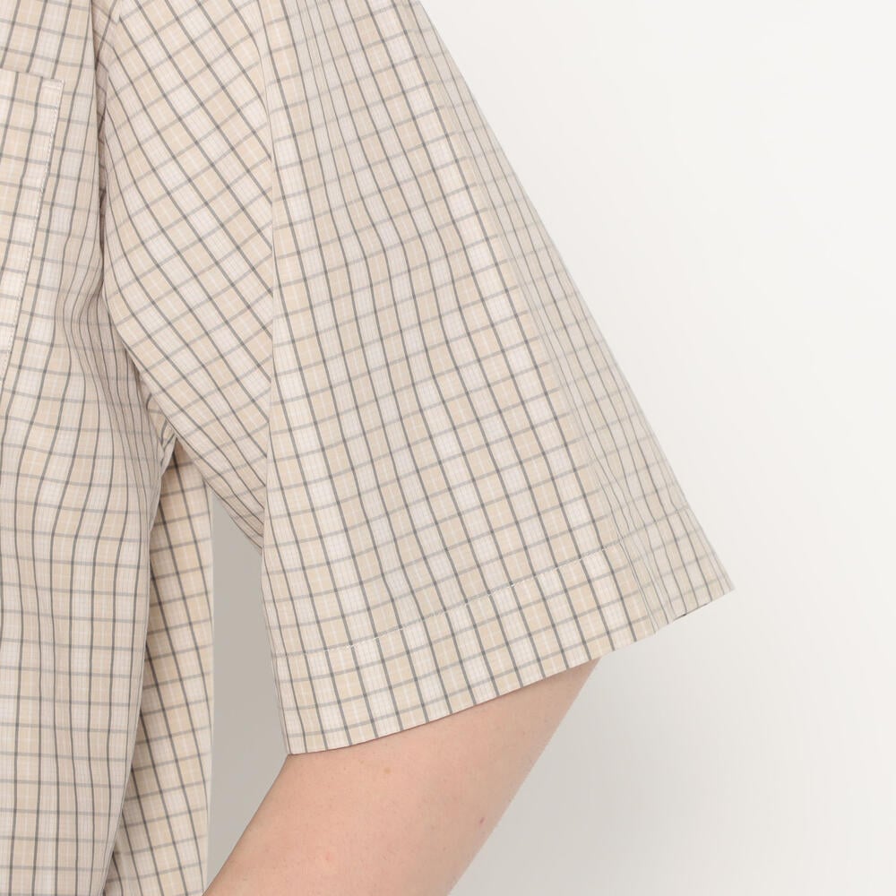 단톤 셔츠 MEN'S COTTON POPLIN WORK SHIRT PLAID 25SS 반팔 체크 남방 DNB251M104-0007 - 상세 이미지 5