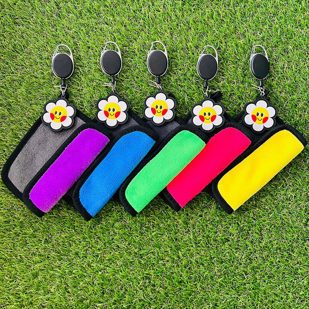 골프 공 수건 컬러5종 볼 타올 장갑홀더 벨크로세트 필드용품