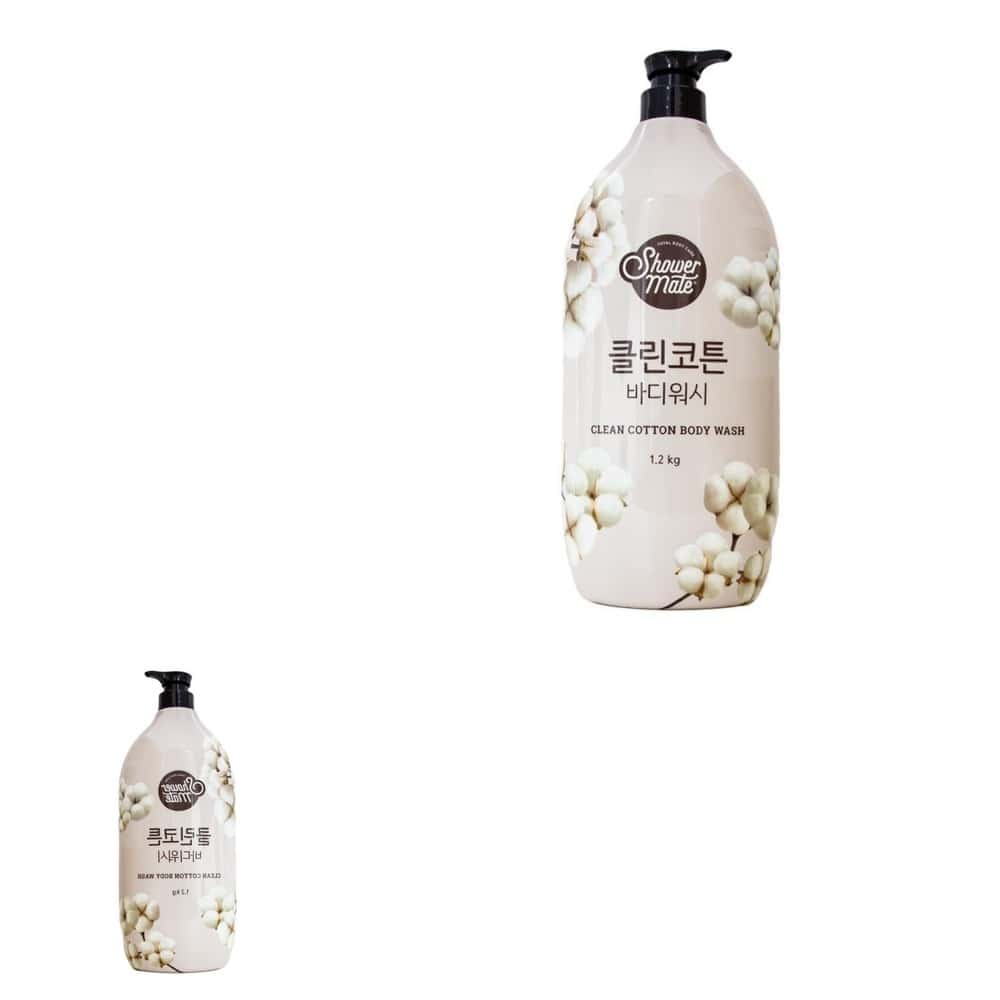 목욕 클린코튼 바디워시 1200g 피부케어 깔끔한 거품 청결한 : 프렌드리빙