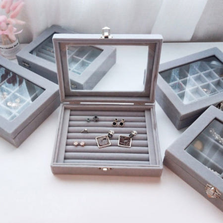벨벳 악세사리 보관함 주얼리 반지 목걸이 비즈 귀걸이