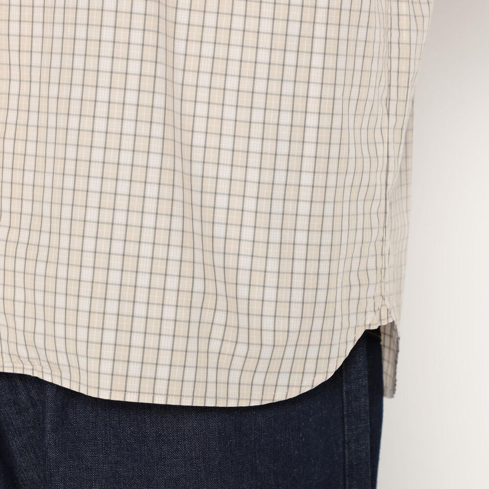 단톤 셔츠 MEN'S COTTON POPLIN WORK SHIRT PLAID 25SS 반팔 체크 남방 DNB251M104-0007 이미지 6