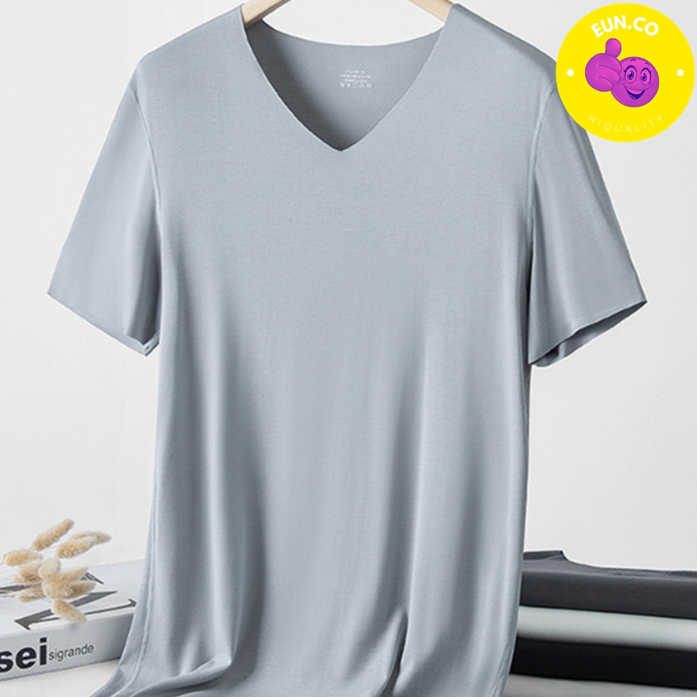 남자 남성 브이넥 비침 방지 v넥 교복 셔츠 이너 티셔츠 - 상품 이미지