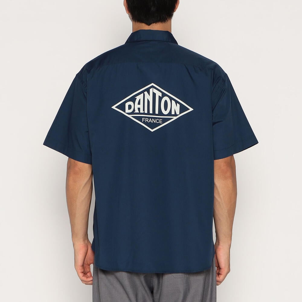 단톤 셔츠 MEN'S BACK LOGO SHORT SLEEVE WORK SHIRT 25SS 반팔 남방 DNB251M104-0022 - 상세 이미지 4