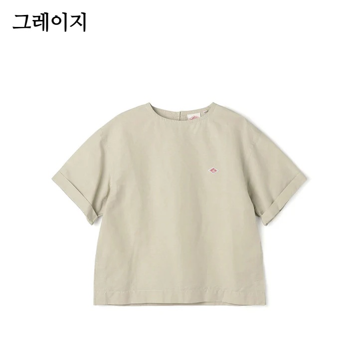 단톤 로고 오버 라운드넥 반팔티셔츠 여성 DT-B0348VCL 38 블랙 - 상세 이미지 5