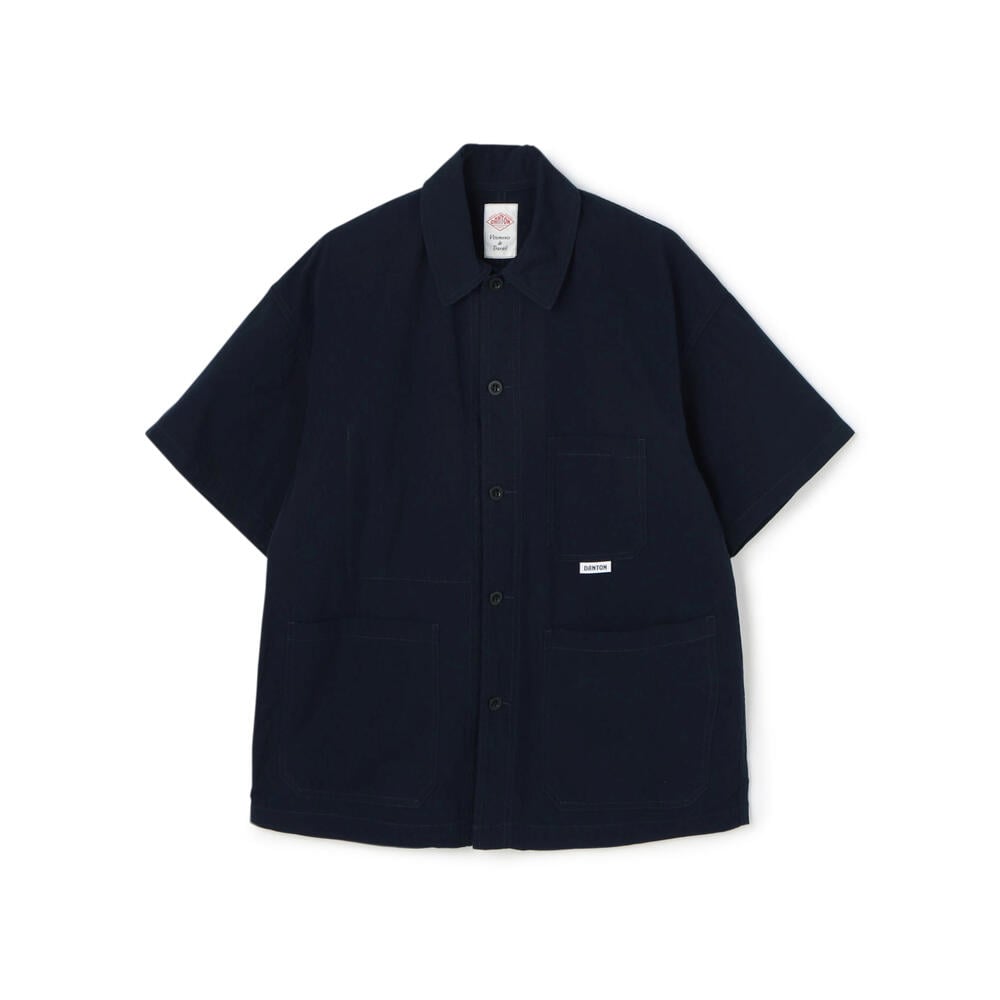 단톤 셔츠 MEN'S BACK LOGO SHORT SLEEVE WORK SHIRT 25SS 반팔 남방 DNB251M104-0022 - 상세 이미지 2
