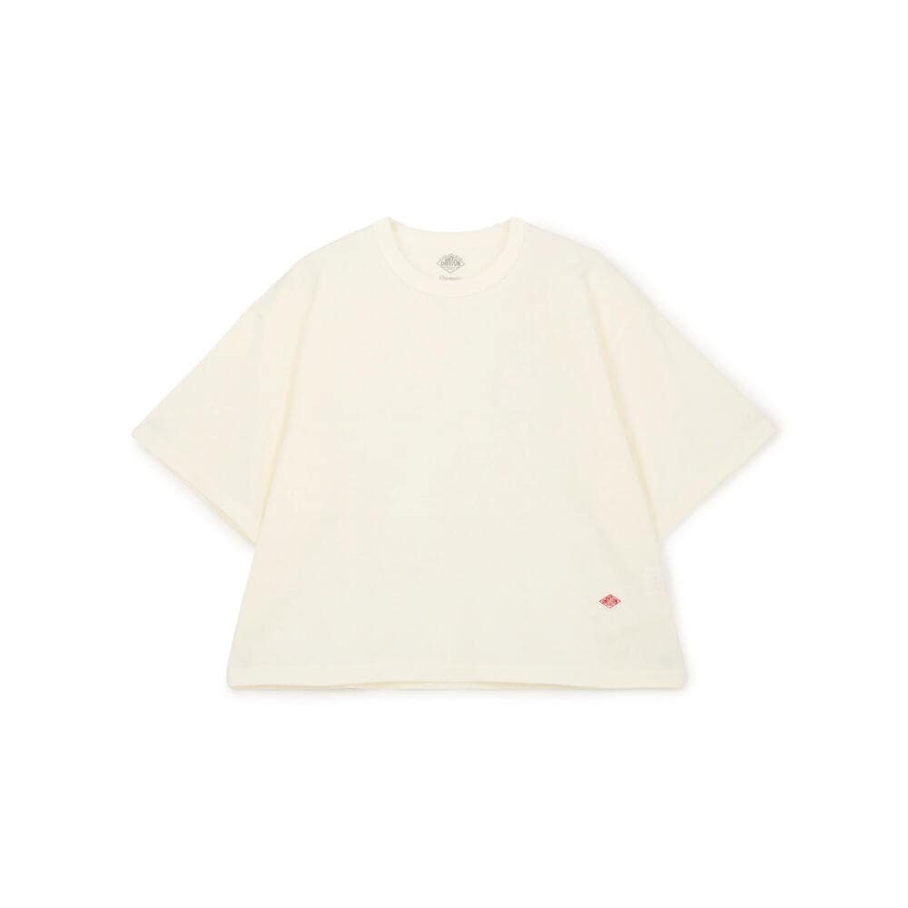 단톤 반팔티 WOMEN'S COTTON JERSEY SEMI CROP T-SHIRT 25SS 크롭 티셔츠 DNB251L103-0017 - 상세 이미지 3