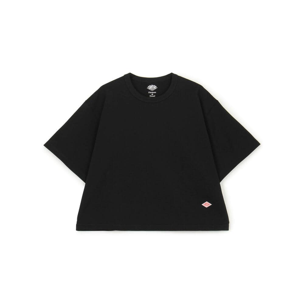 단톤 반팔티 WOMEN'S COTTON JERSEY SEMI CROP T-SHIRT 25SS 크롭 티셔츠 DNB251L103-0017 - 상세 이미지 4