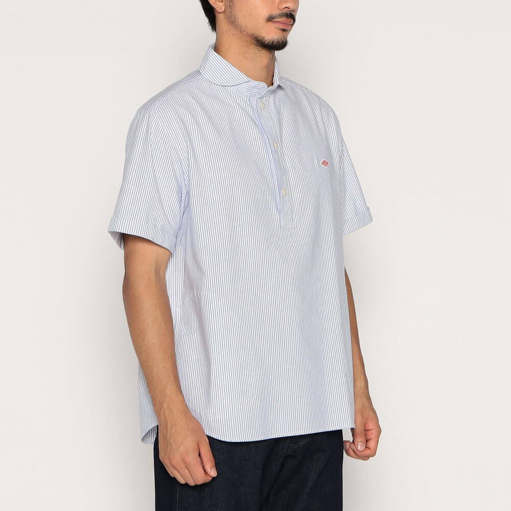 단톤 셔츠 MEN'S OXFORD ROUND COLLAR SHORT SLEEVE PULLOVER SHIRT PATTERN 25SS 반팔 DNB251M104-0005 - 상세 이미지 4