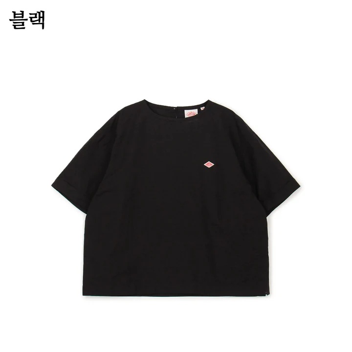 단톤 로고 오버 라운드넥 반팔티셔츠 여성 DT-B0348VCL 38 블랙 - 상세 이미지 4