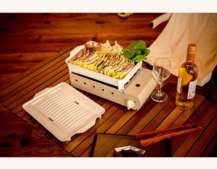 지라프 세라믹 구이바다 아이언 가스 그릴 M