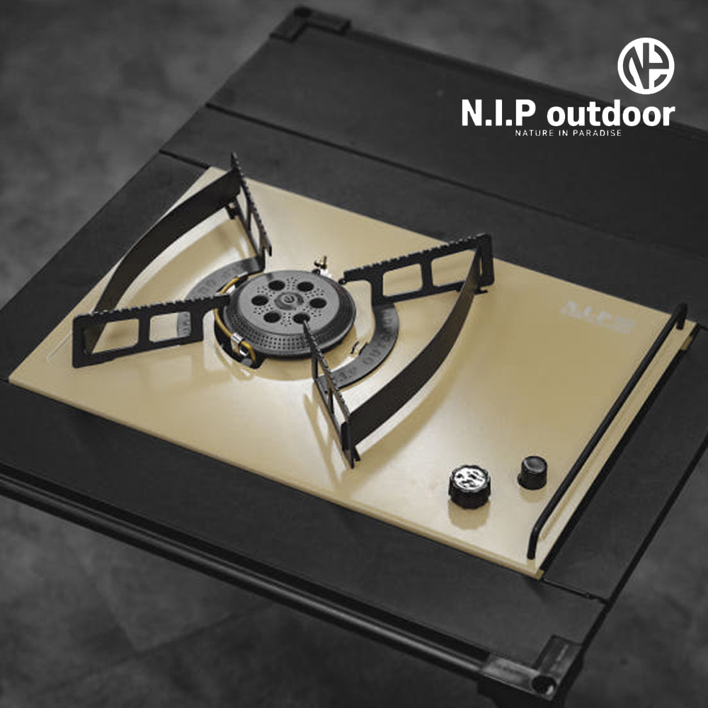 N.I.P 파워플레이트 NO6 IGT 플랫 강염버너 세라믹 탄 (블랙 가방)