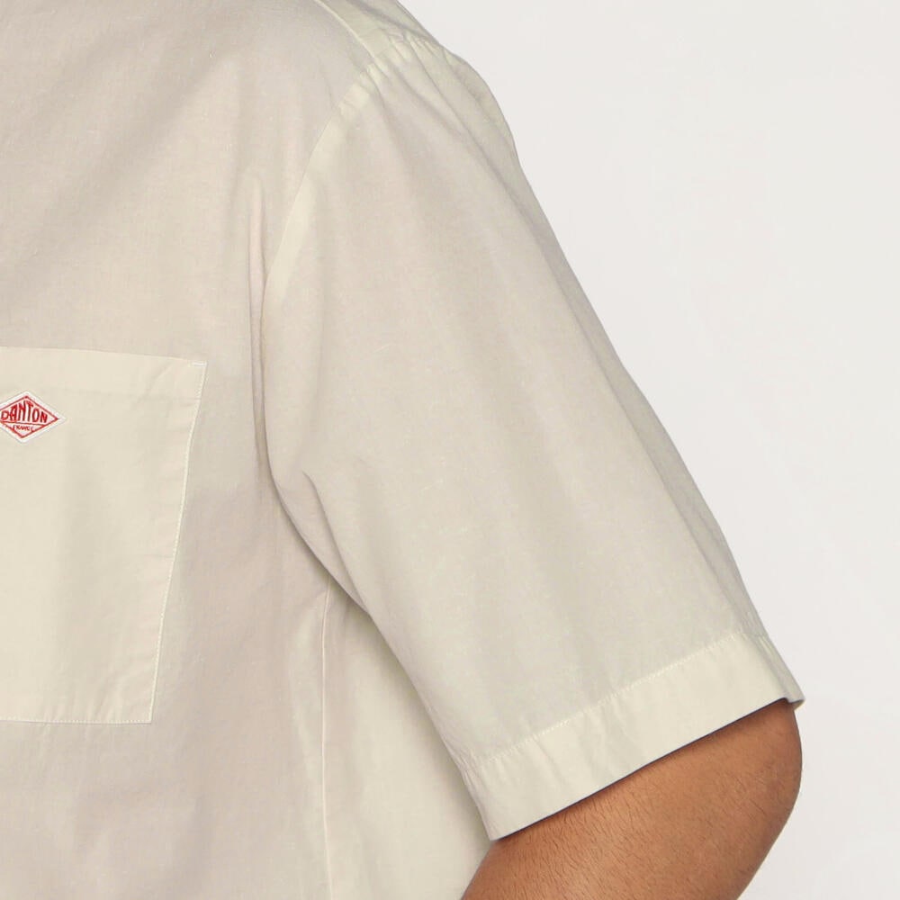단톤 셔츠 MEN'S COTTON LINEN SHORT SLEEVE BAND COLLAR SHIRT 25SS 반팔 DNB251M104-0008 - 상세 이미지 5