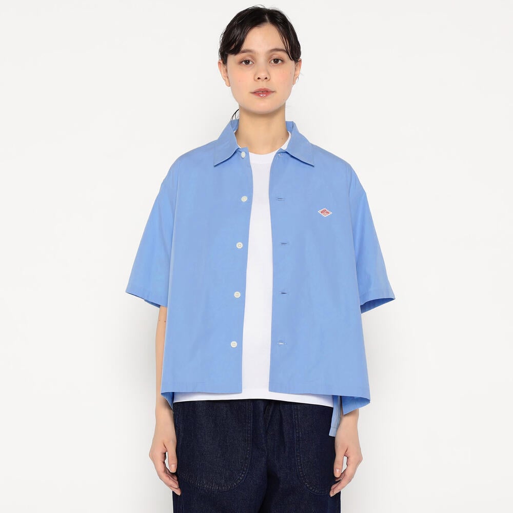 단톤 셔츠 WOMEN'S COTTON POPLIN HALF SLEEVE SHIRT 25SS 반팔 옆트임 DNB251L104-0008 - 상세 이미지 3