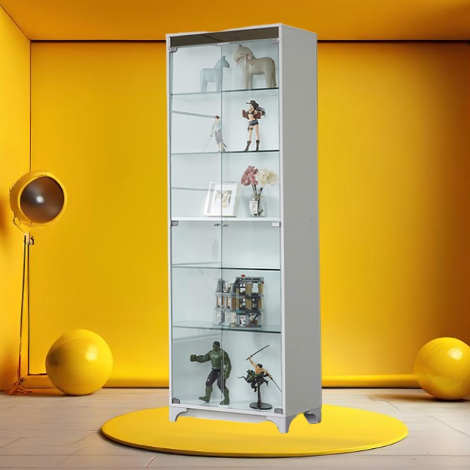 키큰 장식장 거실유리장식장 유리문진열장 600