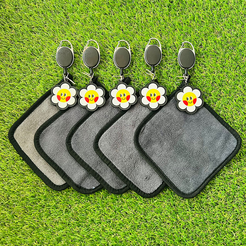 골프 공 수건 컬러5종 볼 타올 장갑홀더 벨크로세트 필드용품