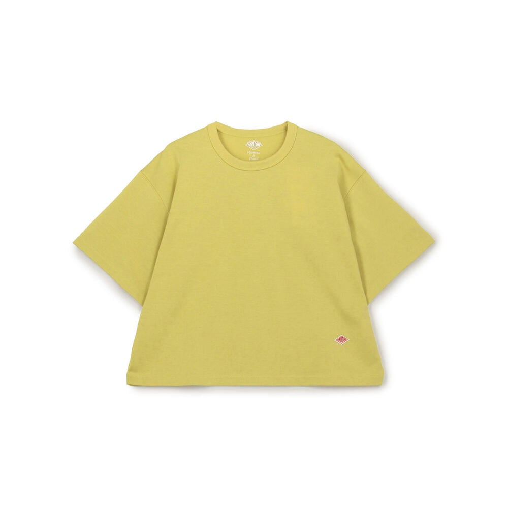단톤 반팔티 WOMEN'S COTTON JERSEY SEMI CROP T-SHIRT 25SS 크롭 티셔츠 DNB251L103-0017 - 상세 이미지 5